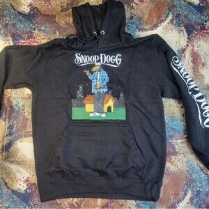 Snoop Doggy Dogg Doggystyle Black Hoodie Hip Hop Death Row Volkswagen Size Small